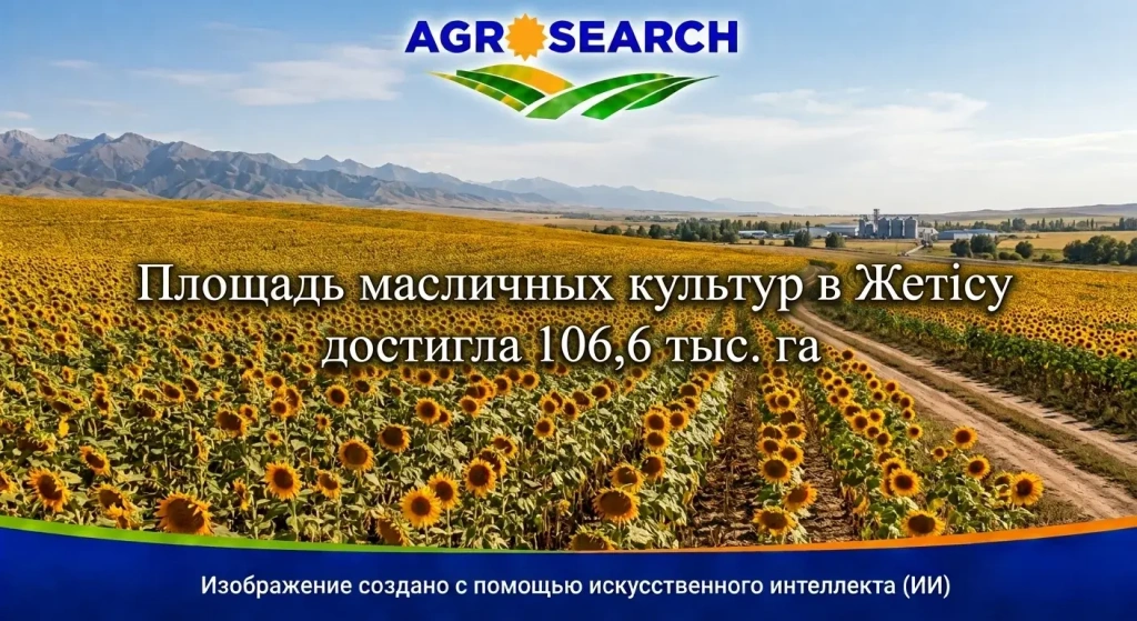 Площадь масличных культур в Жетісу достигла 106,6 тыс. га