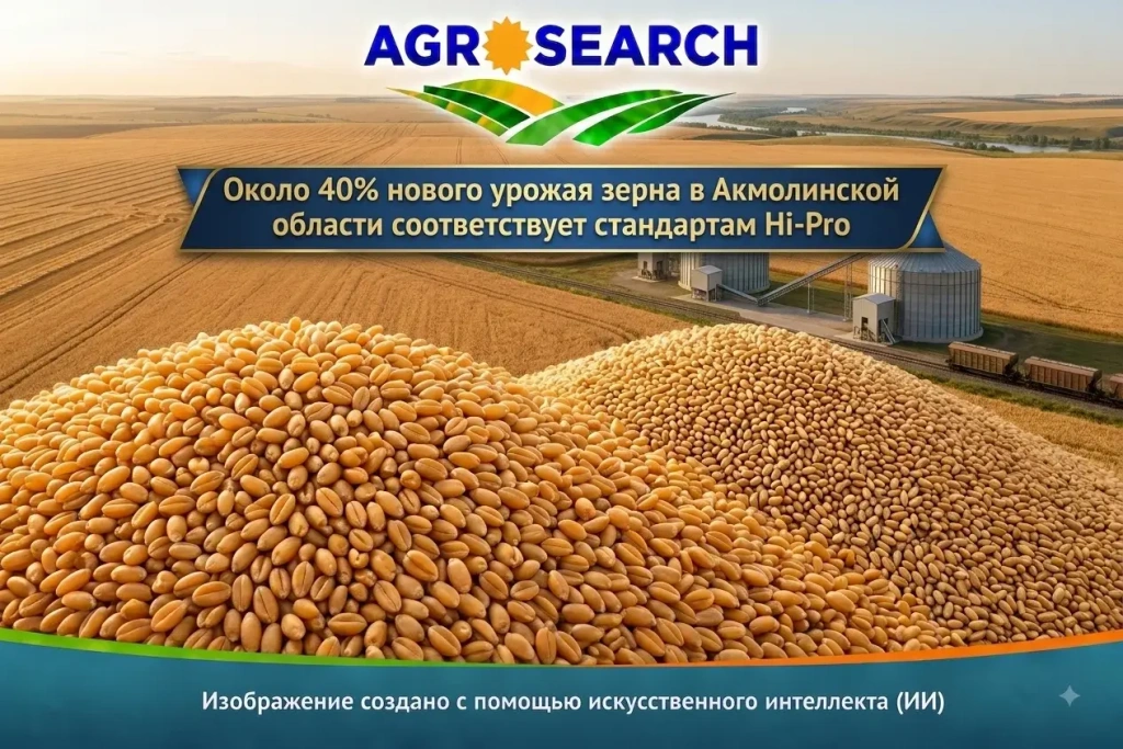 Около 40% нового урожая зерна в Акмолинской области соответствует стандартам Hi-Pro
