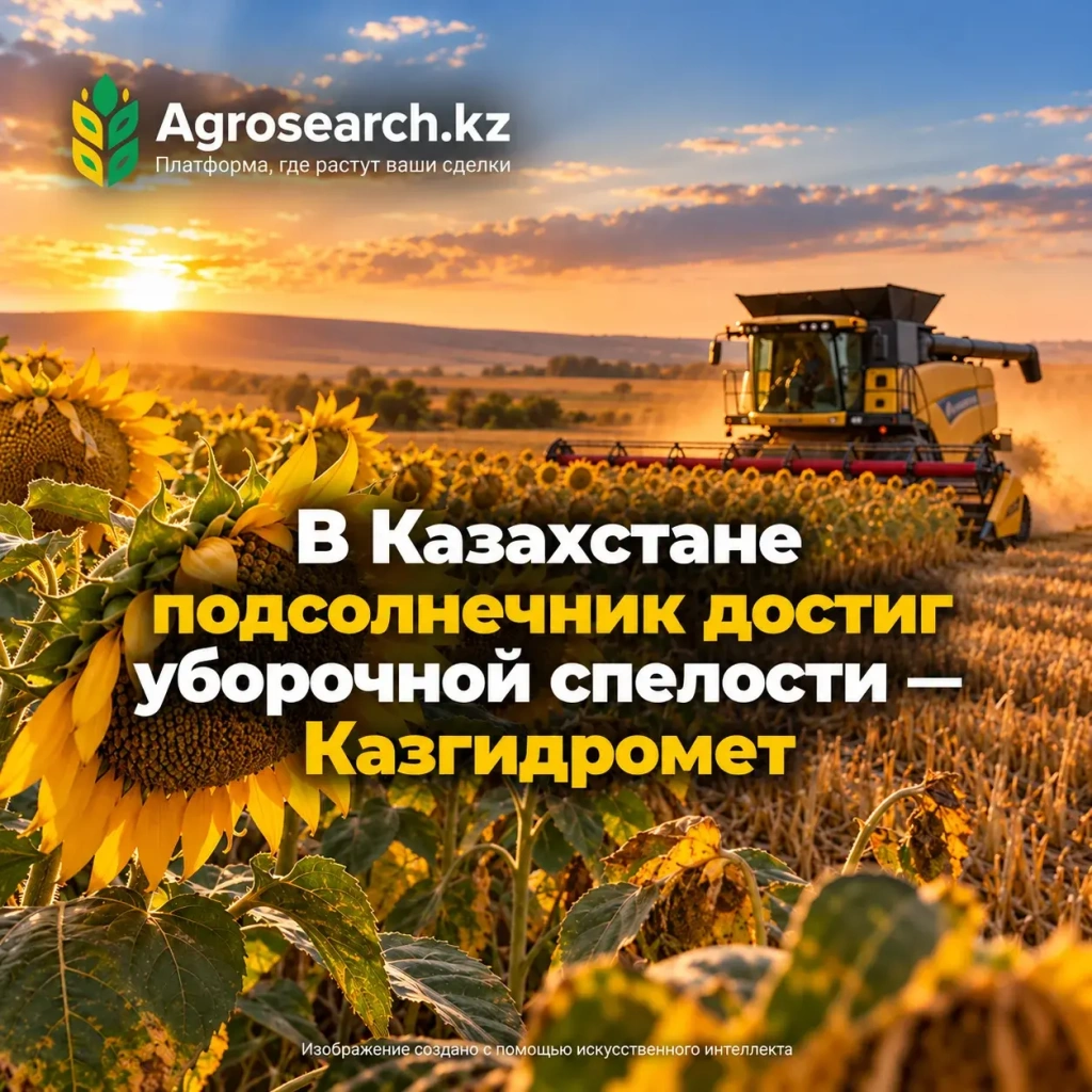 В Казахстане подсолнечник достиг уборочной спелости — Казгидромет